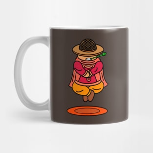 Funny cartoon guy floating color Mug